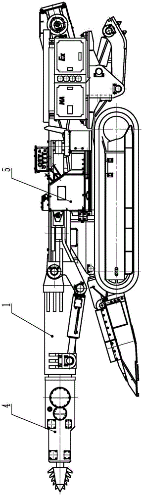 一种摇臂伸缩油缸内置往复冲击掘进机的制造方法与工艺