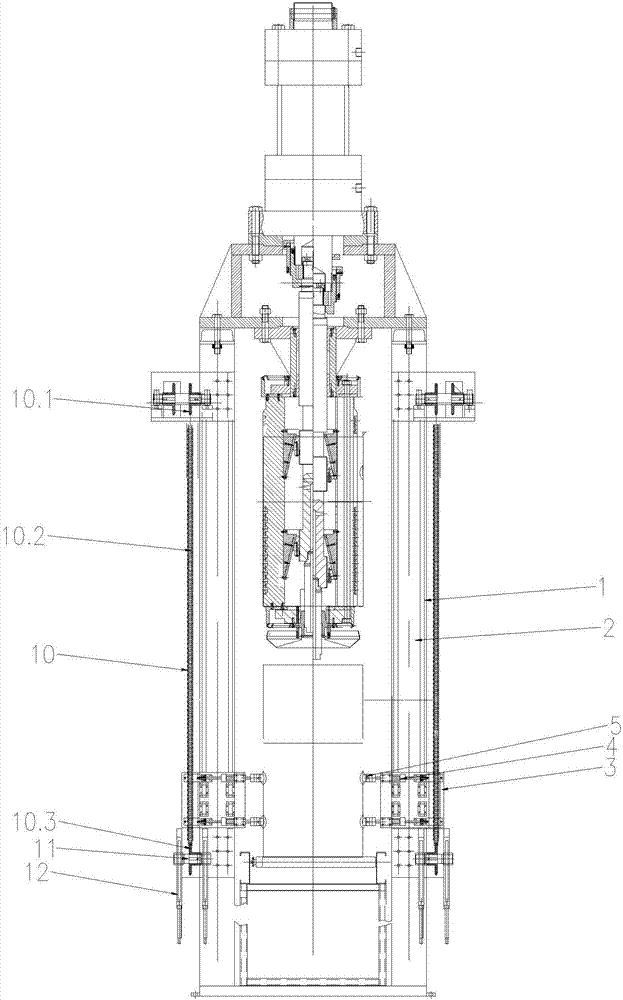 立式液压涨形机桶身提升装置的制造方法