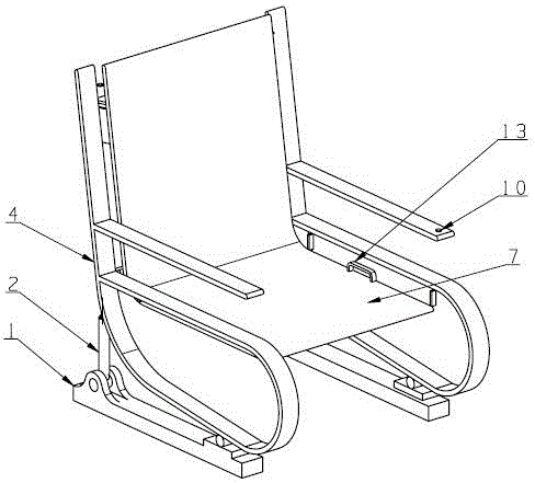 一种基于平底弹簧的摇摇椅的制造方法与工艺