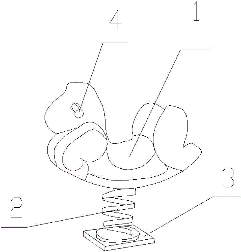 弹簧摇摇马简笔画图片