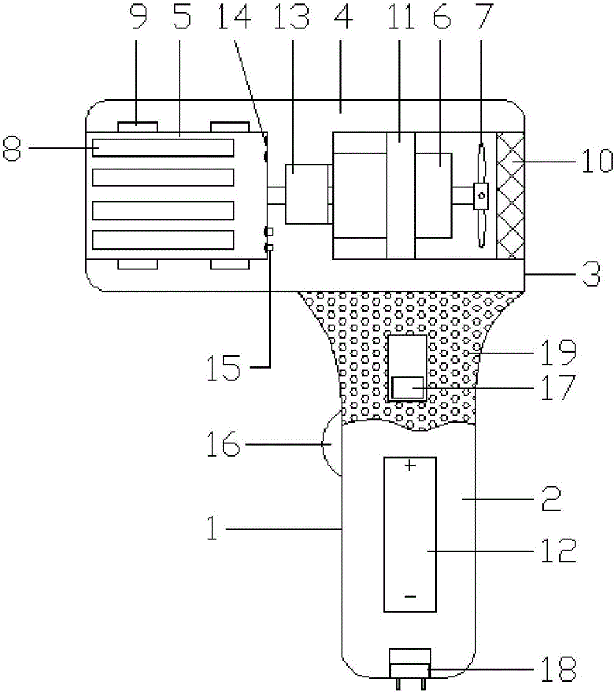 一種電動旋轉(zhuǎn)手持式激光器的制造方法與工藝