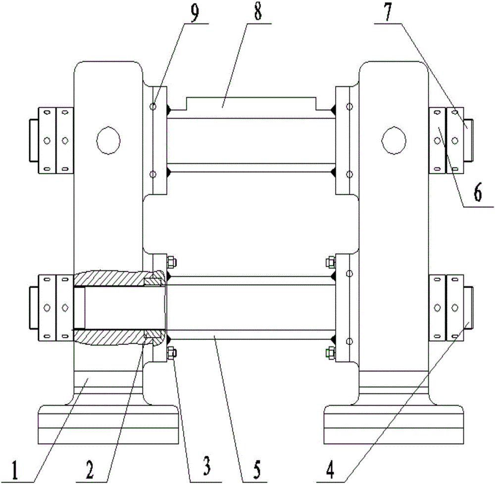 一种立辊横梁连接结构的制造方法与工艺