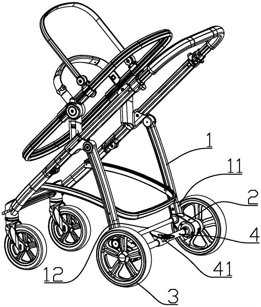 一种婴儿推车的后轮组件的制造方法与工艺