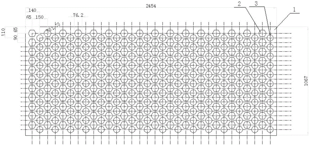一种六边形和圆形组合的打叶框栏的制造方法与工艺