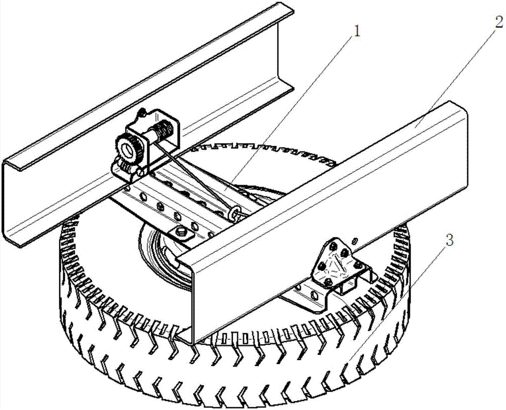 备胎升降器原理图图片