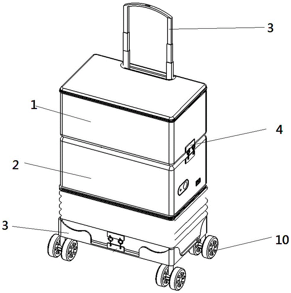 一种自动真空压缩的分装行李箱的制造方法与工艺