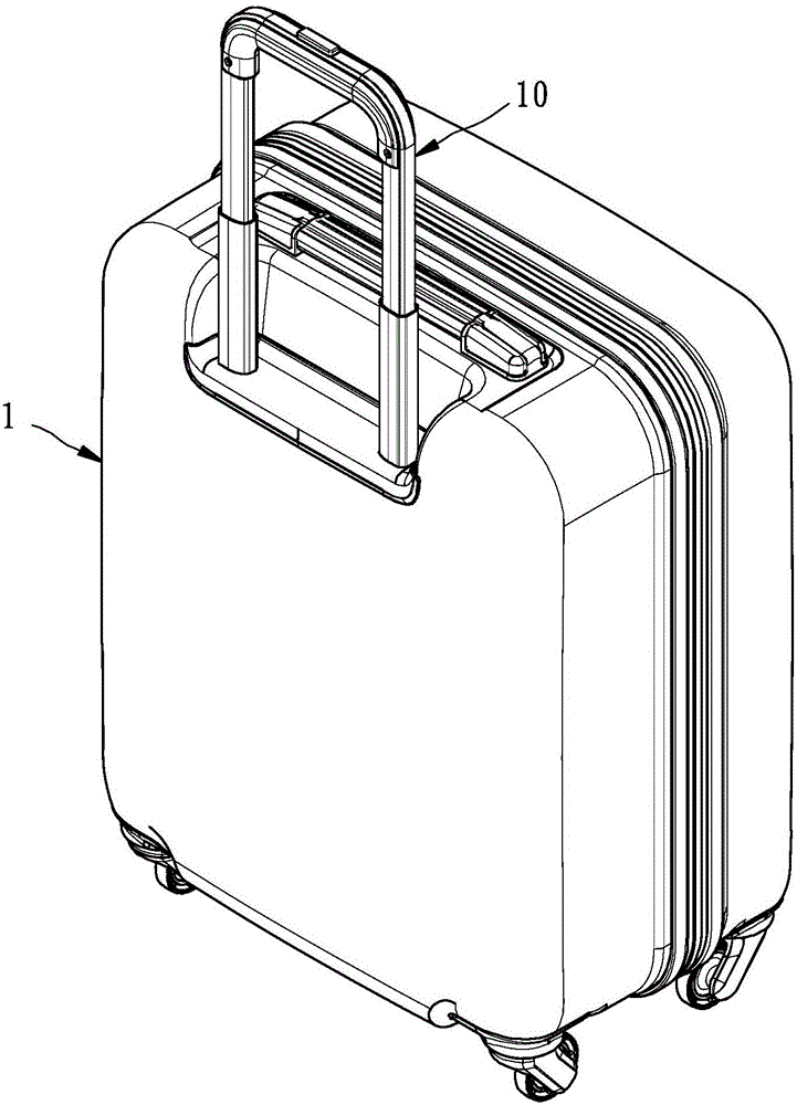 行李箱拉杆结构图图片