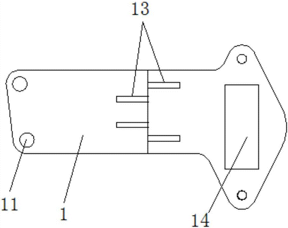 一種用于安裝手動(dòng)電源總開關(guān)的支架的制造方法與工藝