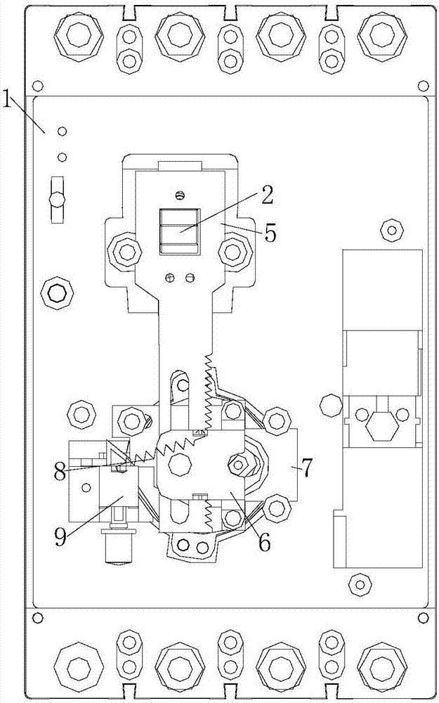 一種漏電斷路器的手動(dòng)自動(dòng)分合閘轉(zhuǎn)換機(jī)構(gòu)的制造方法與工藝