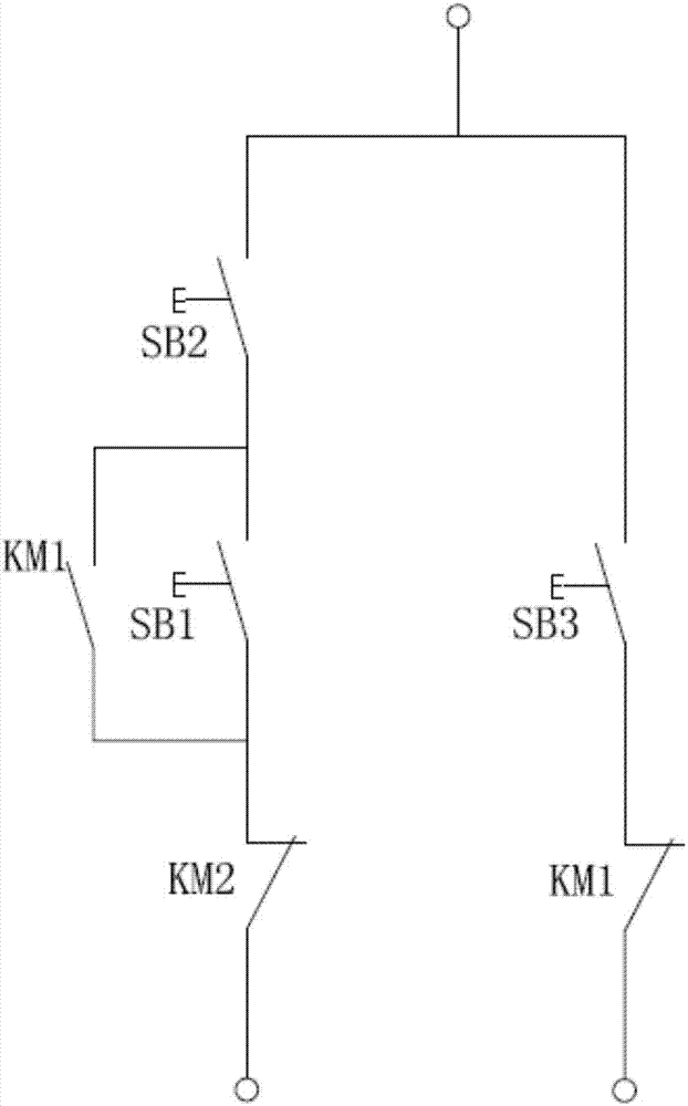 本實用新型涉及控制電路領域,主要涉及一種互鎖聯動電路.