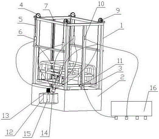 一种垂直升降式液压平台的制造方法与工艺