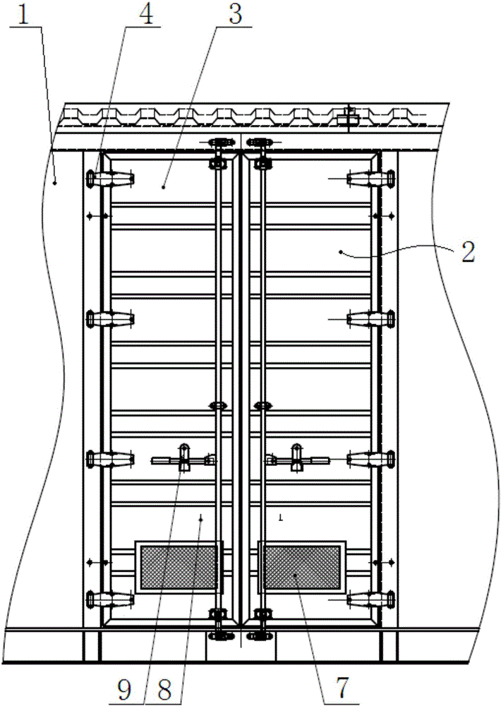 一种集装箱的服务入口门结构的制造方法与工艺