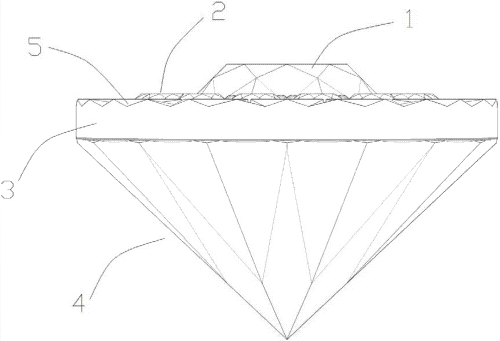 一种有放大效果的立体钻石首饰的制造方法与工艺