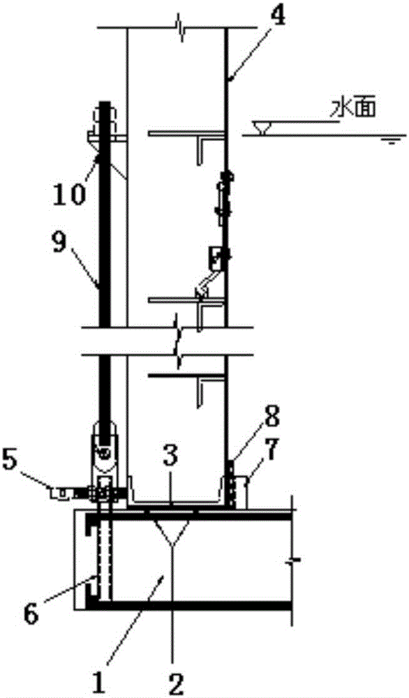 水下承台钢吊箱与混凝土底板综合止水装置的制造方法