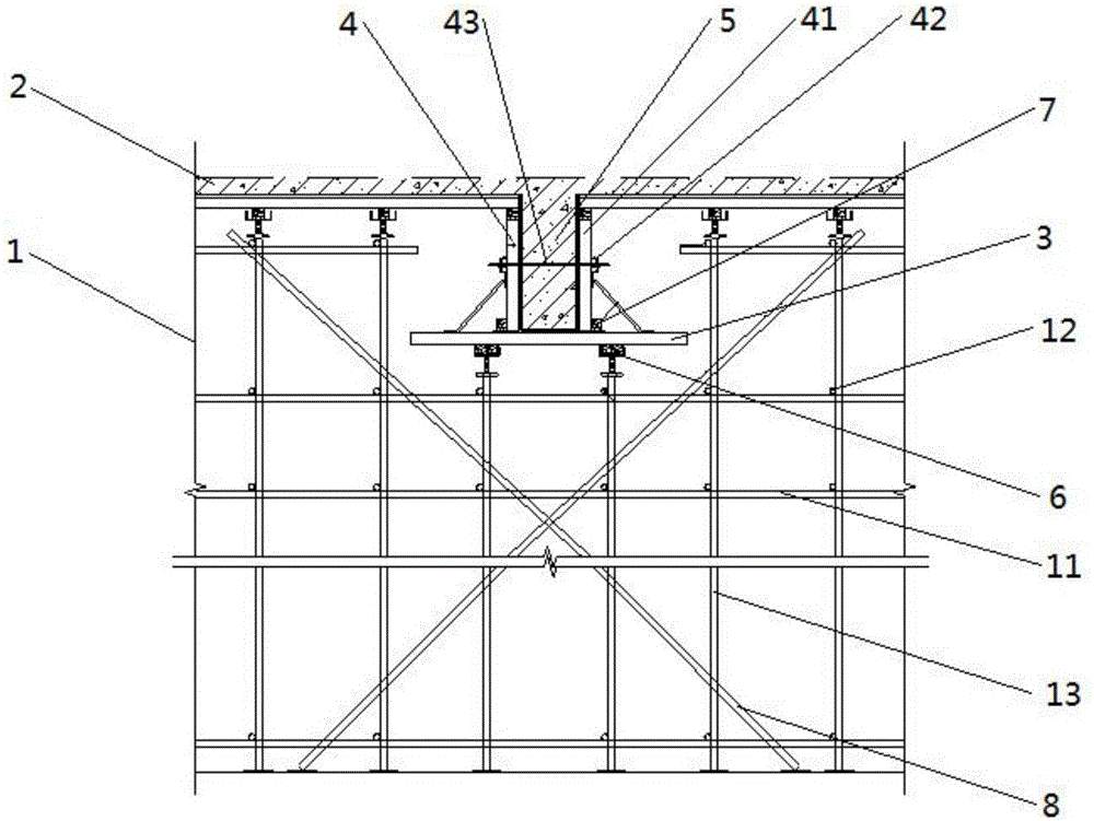 一种用于悬挑混凝土结构施工的高效双立杆型钢支架的制造方法与工艺