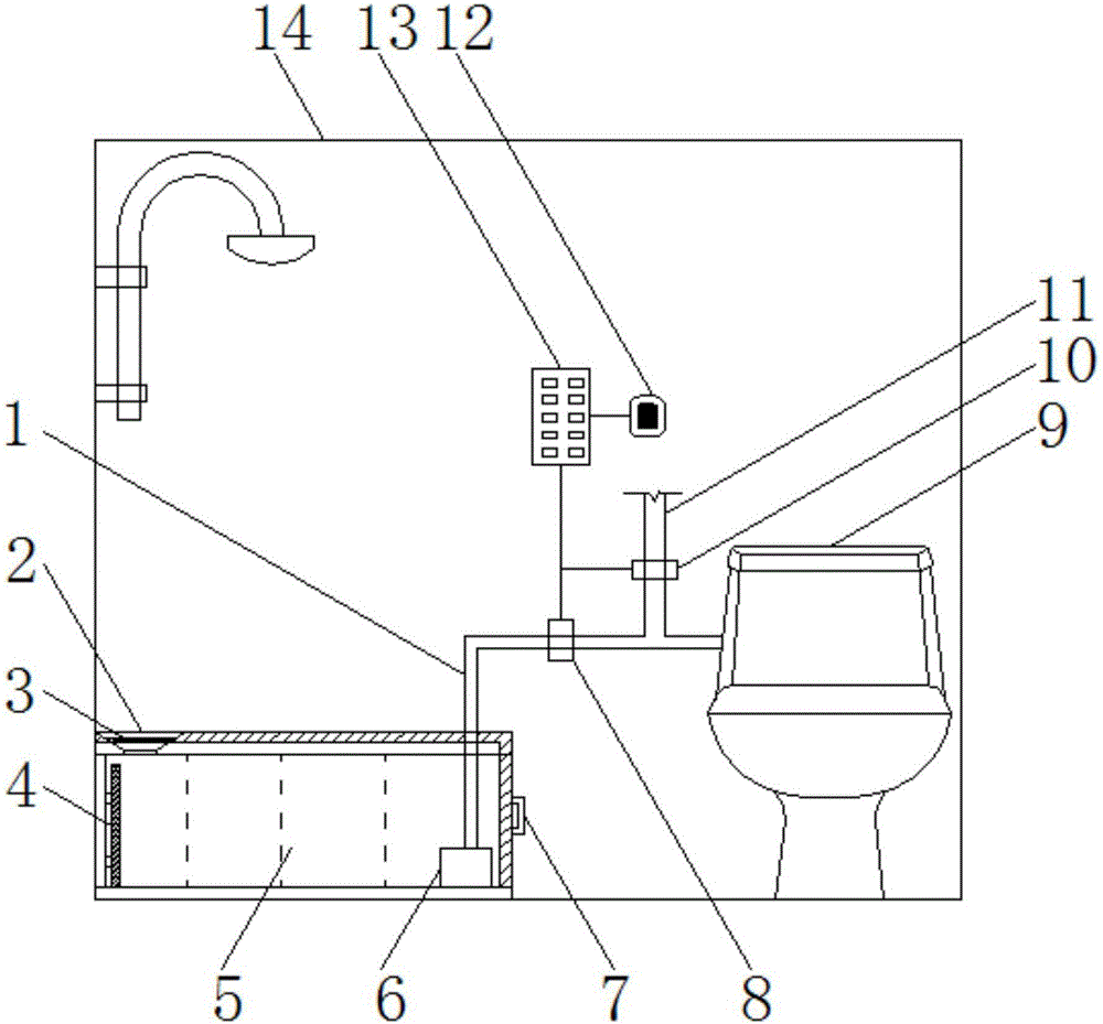 一種具有污水自潔功能的淋浴間的制造方法與工藝