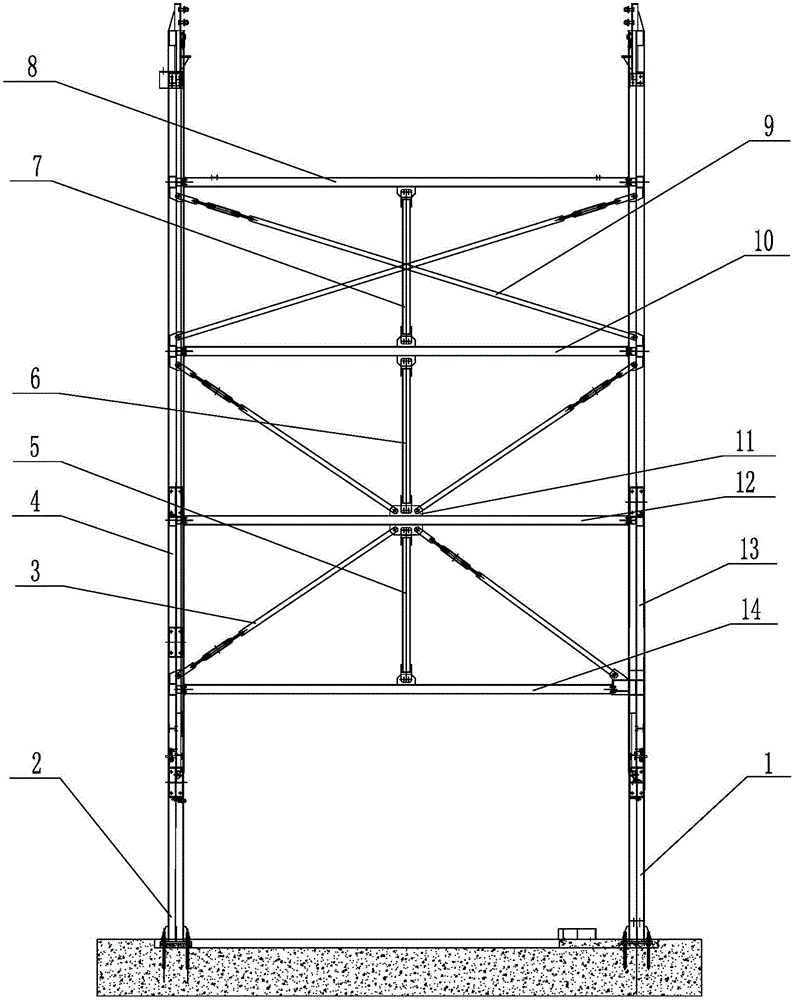 用于垂直循环立体车库的支撑框架结构的制造方法与工艺
