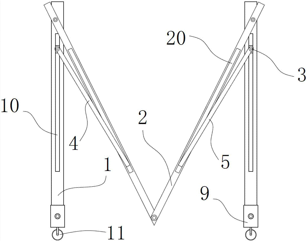 一種水利建設(shè)用折疊式移動腳手架的制造方法與工藝