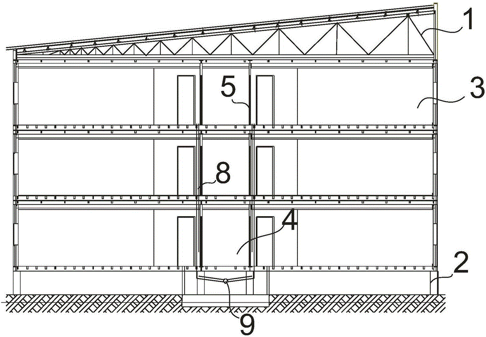 一种改进内墙连接结构的组合式模块化房屋的制造方法与工艺