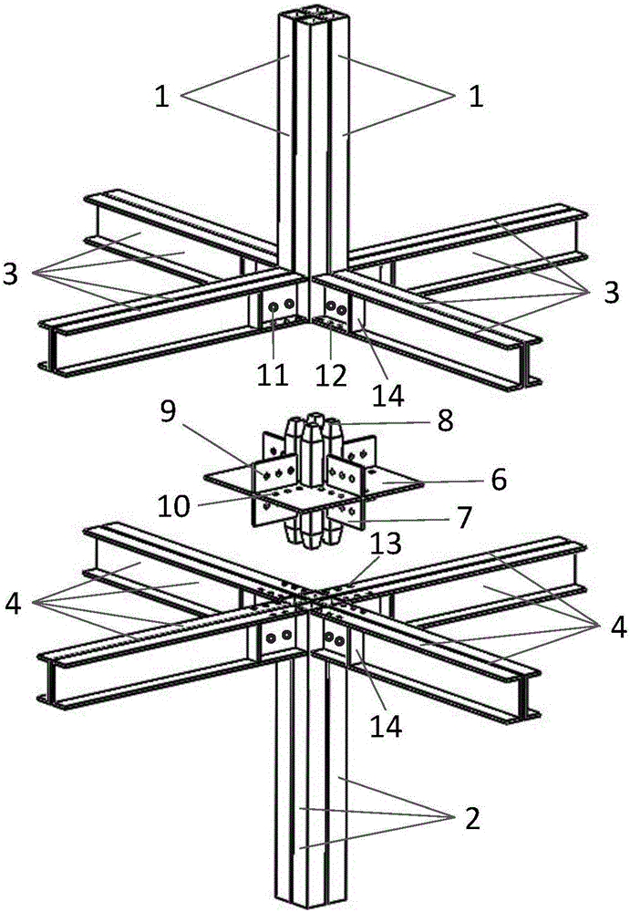一种模块化建筑插销‑十字板混合连接节点结构的制造方法与工艺