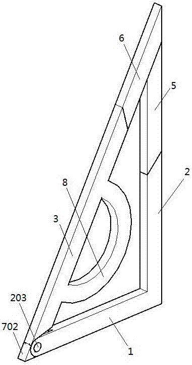 一種可調(diào)式教學(xué)用便攜式多功能三角尺的制造方法與工藝