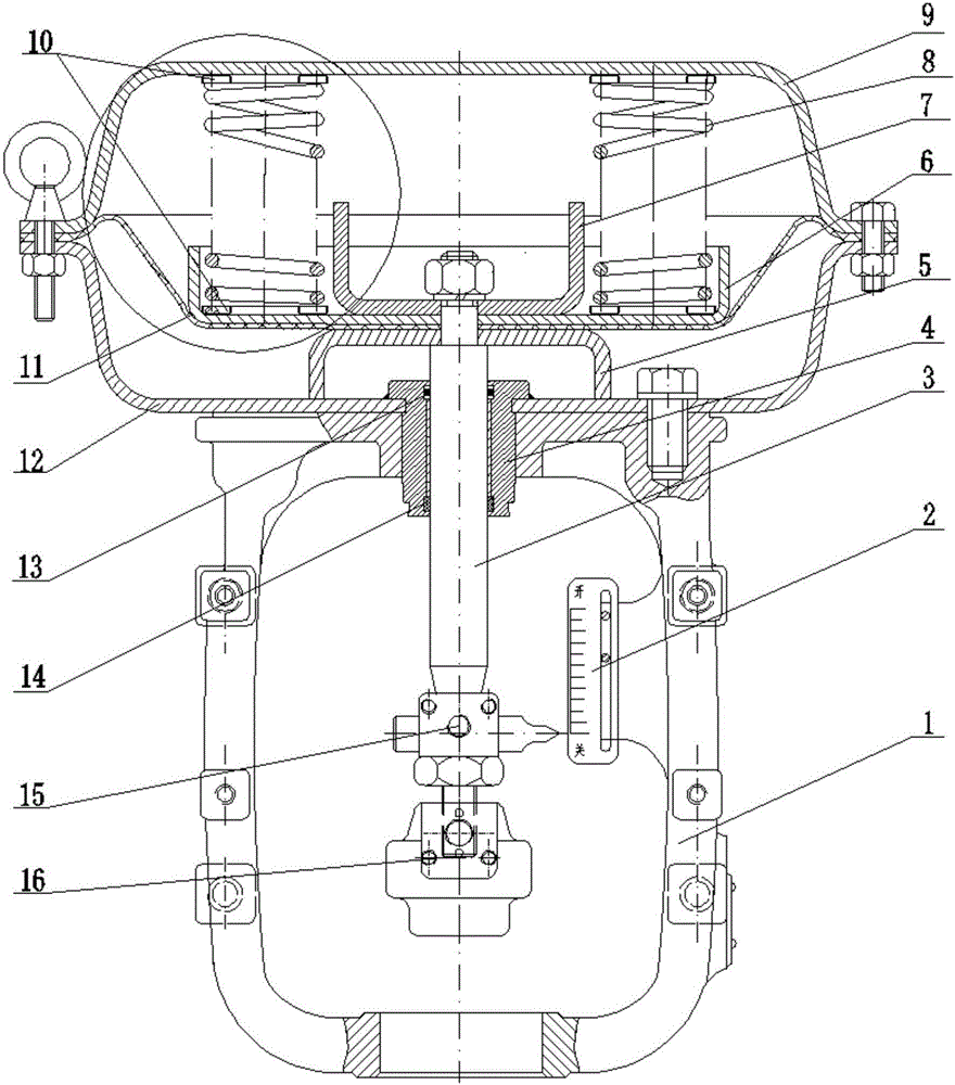 气动薄膜执行器结构图片