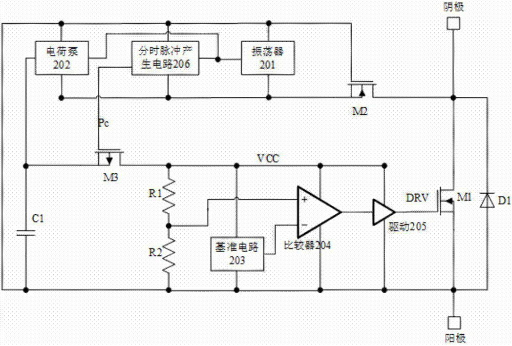 一種降低太陽能旁路開關電路功耗的裝置的制造方法