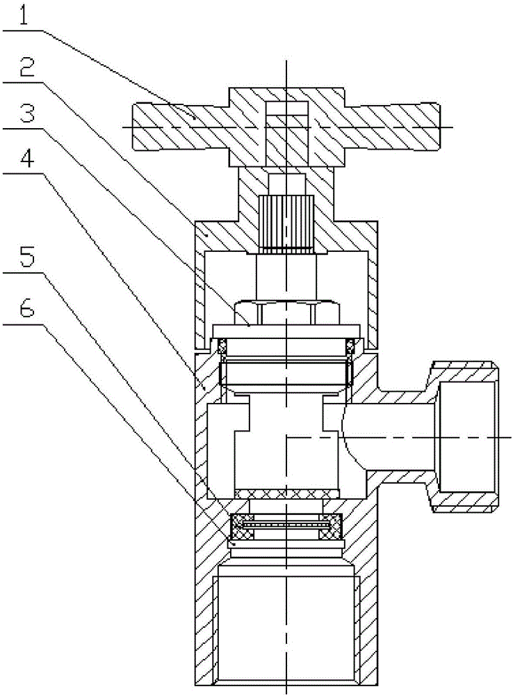 液化气角阀内部结构图图片