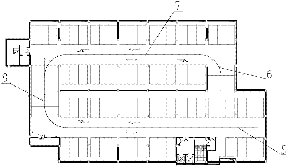 一种采用多段式短坡道的地下车库的制作方法