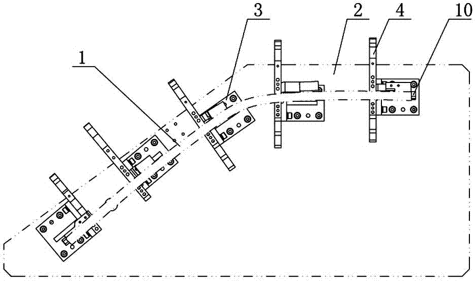 車(chē)門(mén)密封膠條擋板定位焊接機(jī)構(gòu)的制造方法與工藝