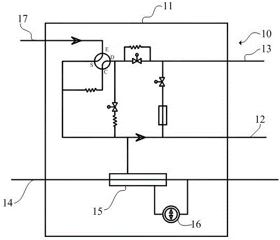 三管路同時冷暖空調(diào)用閥盒及三管路同時冷暖空調(diào)的制造方法與工藝