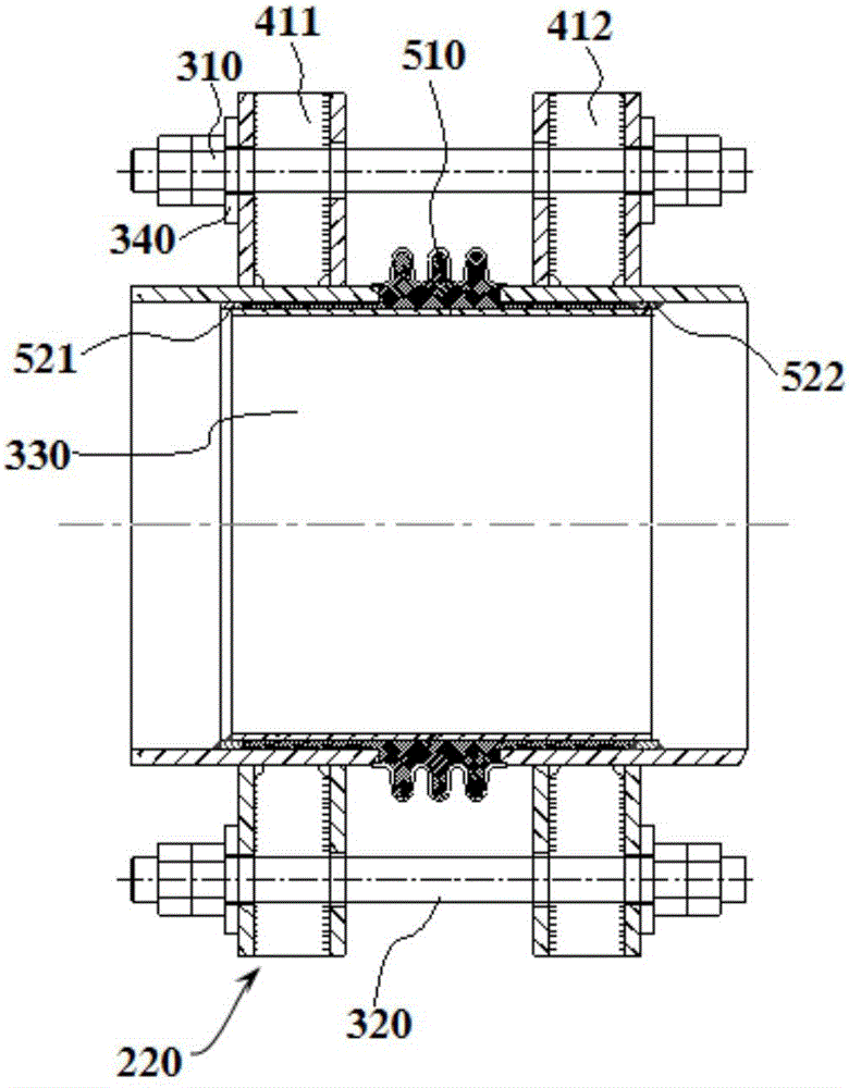 一种热风管道轴向压缩补偿器及具有该补偿器的热风管道的制造方法与工艺