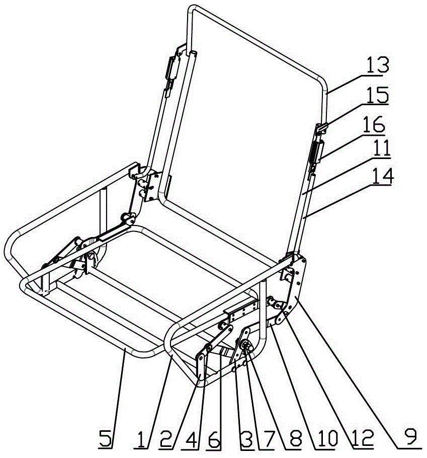 一种用于可躺椅的框架结构的制造方法与工艺