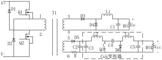 一种宽范围高电压输入双管正激变换器的辅助供电系统的制造方法与工艺