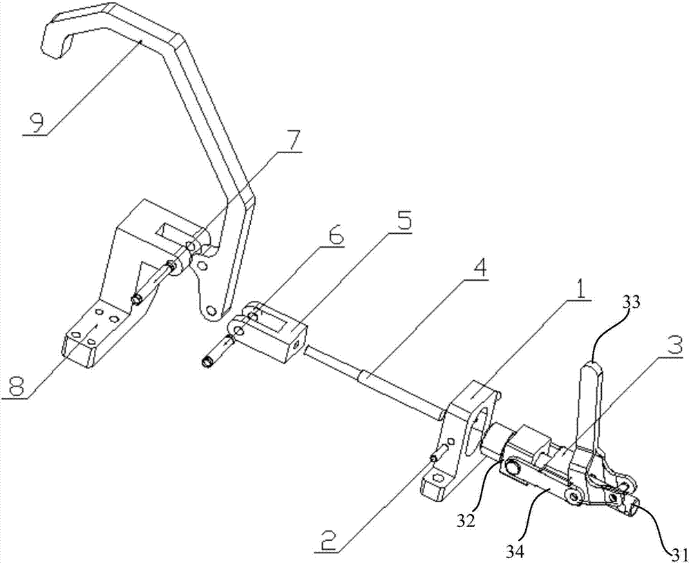 一種汽車檢具車門總成內板拉緊機構的製作方法