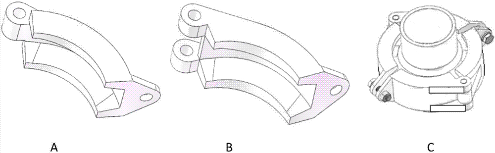 多瓣斜平面卡箍及其管连接件的制造方法与工艺
