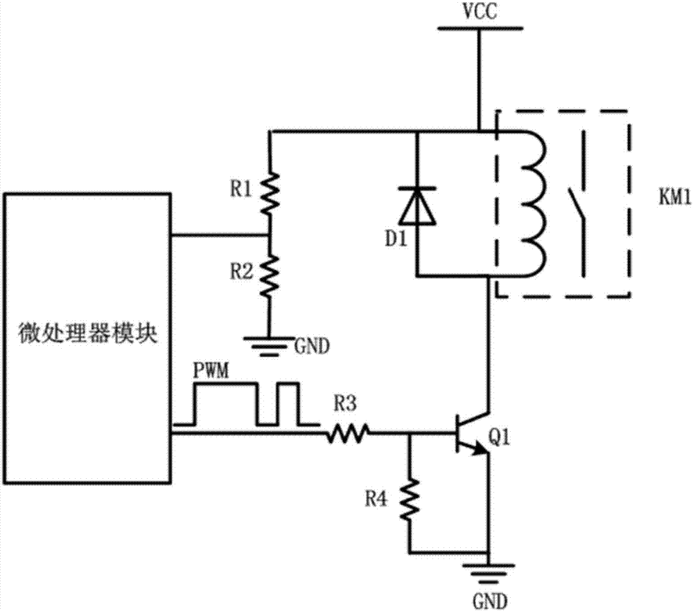 一种基于PWM波控制的继电器线圈驱动电路的制造方法与工艺