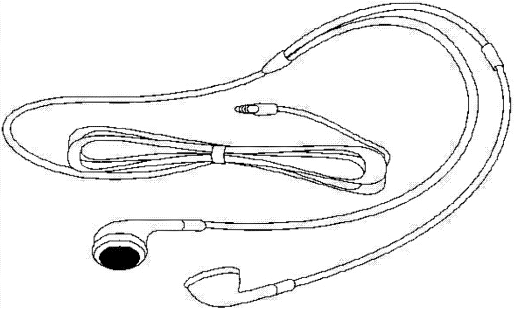 一种自动收卷线的挂绳式耳机的制造方法与工艺