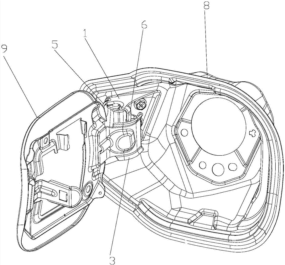加油口蓋開啟鉸鏈安裝結(jié)構(gòu)的制造方法與工藝