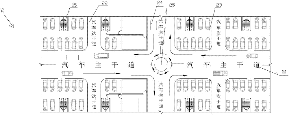 厂区门口人车分流线图图片