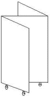 一種可折疊招聘信息公示攤位的制造方法與工藝