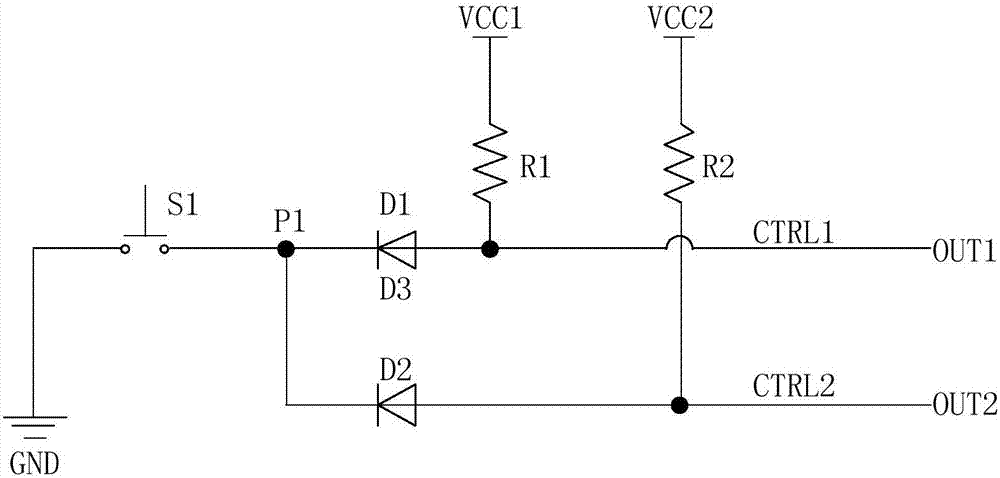 一種按鍵復用電路及電子設備的制造方法與工藝