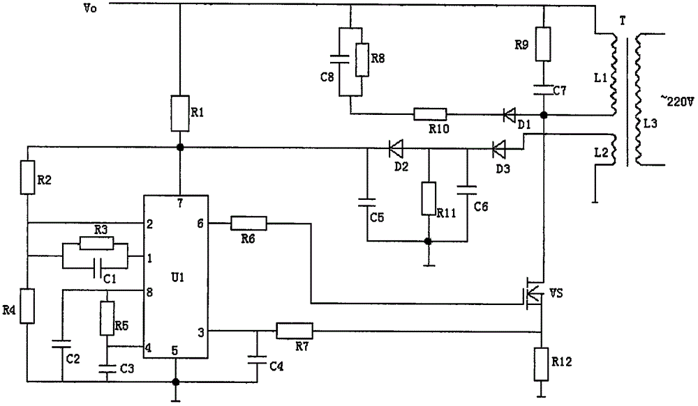 一种基于芯片UC3842的开关电源稳压控制电路的制造方法与工艺