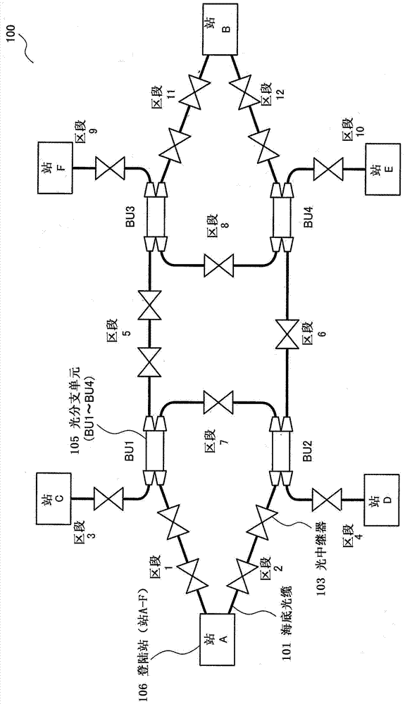 光分支单元和光分支方法与流程