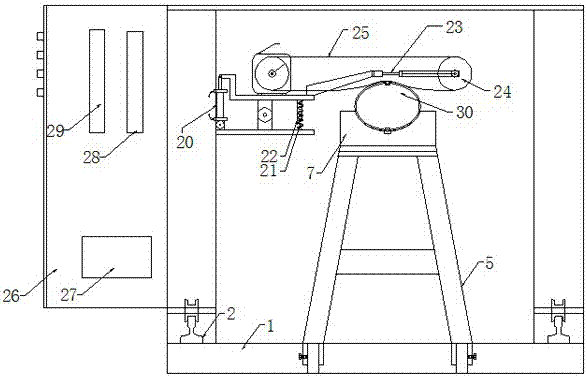 椭圆锥形管焊缝打磨装置的制作方法