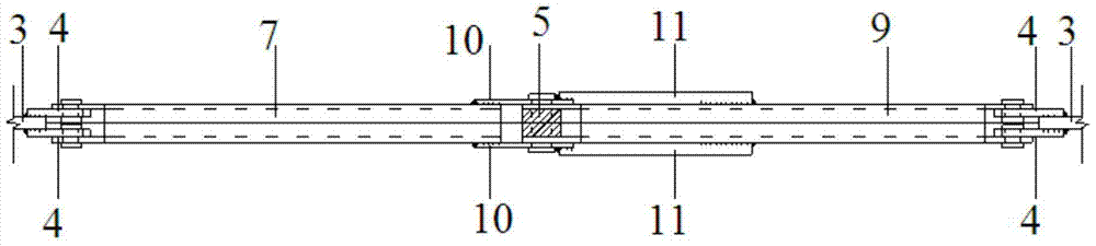 一种放大阻尼器耗能效果的剪刀式变形放大装置的制作方法