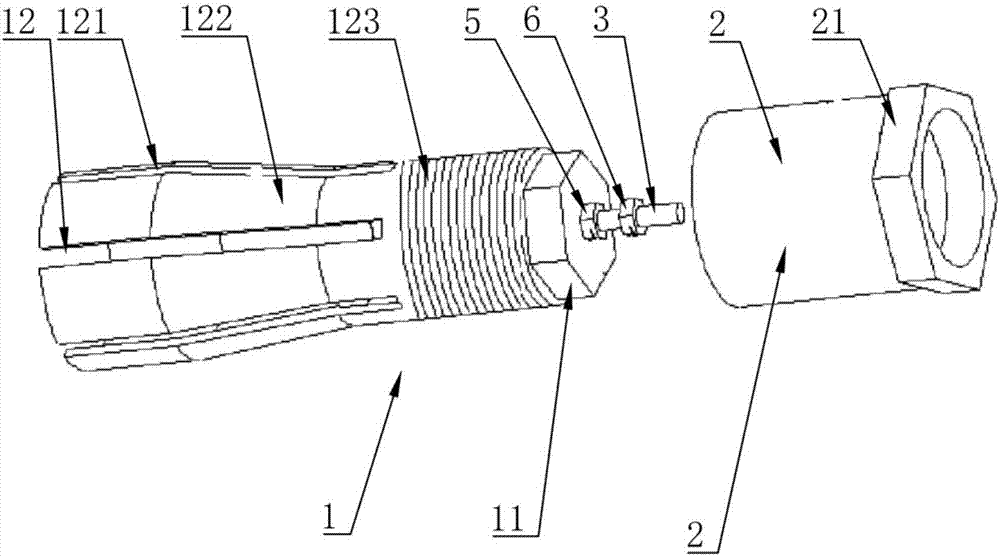 拉线传感器与车轮的连接装置的制作方法