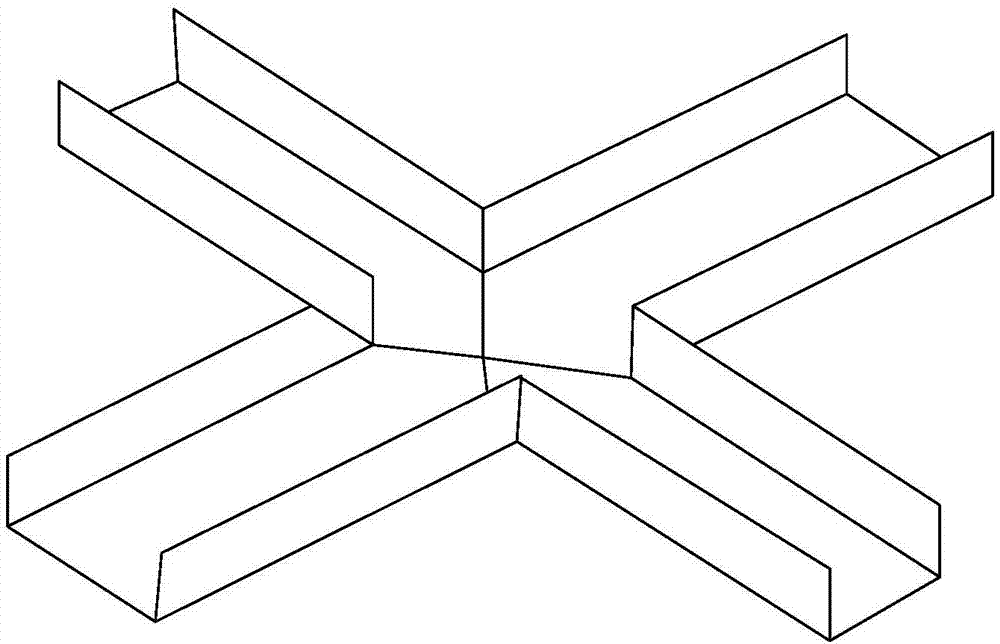 光纤走线槽交汇组件及光纤走线槽交汇模组的制作方法与工艺