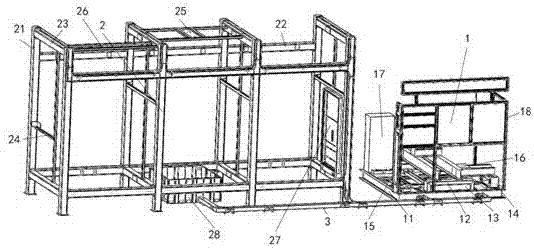一种应用于电梯实训设备安装的水平钢结构模拟井道框架的制作方法与工艺