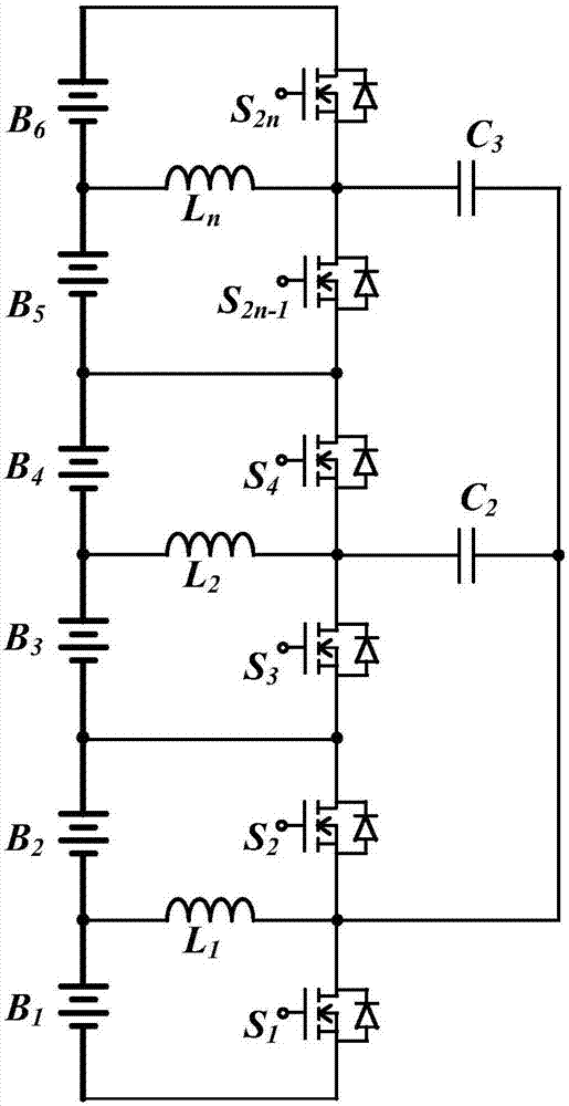 一種串聯電池電壓主動均衡電路及蓄電系統的製作方法